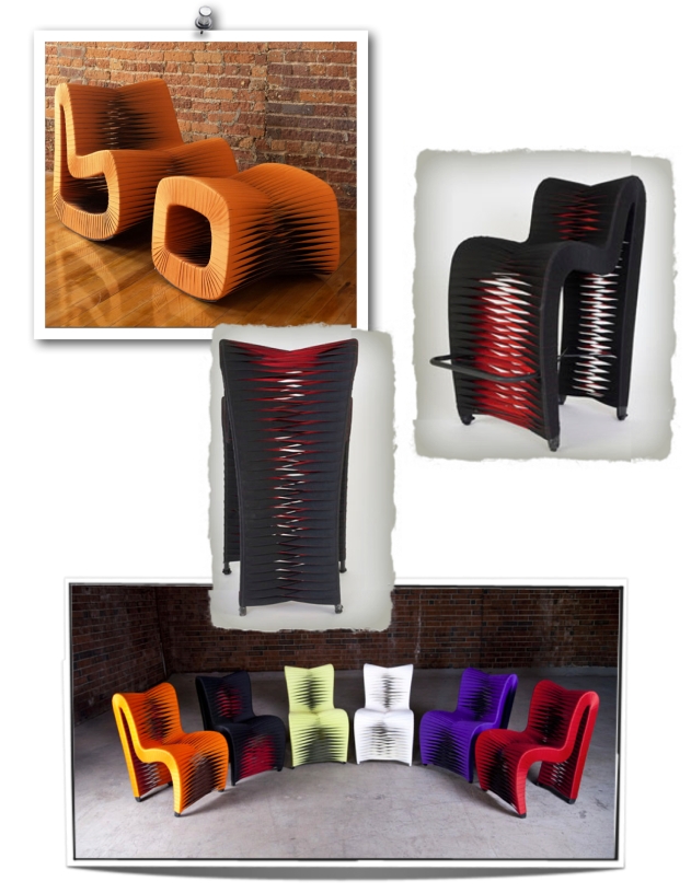 Preview of “Homage to The Hunger Games - Recycled Seat Belt Furnishings 2”